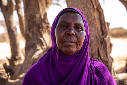 Fadumo Ahmed Ibrahim, aged over 50 - an ex-pastoralist from Ceel-Dheere, Somaliland.