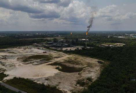 Gas flares in the Niger Delta