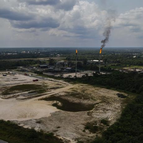 Gas flares in the Niger Delta