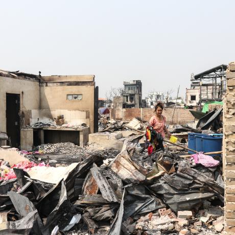 The City of Mandalay, un to 80% of the city has been destroyed