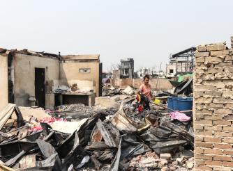 The City of Mandalay, un to 80% of the city has been destroyed