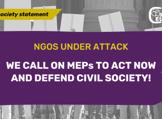 Civil Society Statement. NGOs Under Attack: We call on MEPs to Act and Defend Civil Society. 