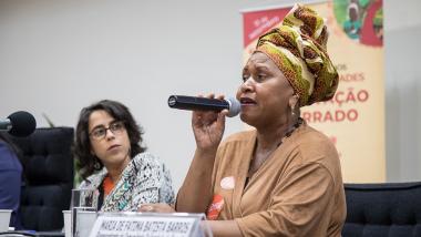 A photo of Quilombola leader Maria de Fátima Barros