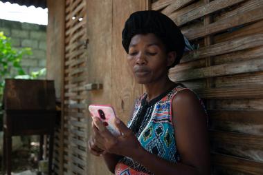 Noel Kerline part of a WhatsApp group where women share information about coronavirus
